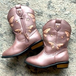 Super stylish boots with butterflies size 7